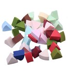 Powder Puff Manufacturer - Fan Shaped Wet Dry Use Facial Triangle Cosmetic
