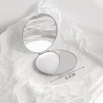 Makeup Mirror Manufacturer - Private Logo Stainless Steel Magnetic Opening Portable