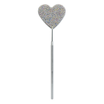 Eyelash Extension Mirror Manufacturer - Stainless Steel Eco-Friendly Heart-Shaped with Rhinestone