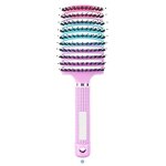 Hair Brush Manufacturer - Customized Curved Vented Detangling Wave Boar Bristle