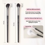 粉底化妆刷生产商-黑色专业女性用化妆品混合高品质豪华