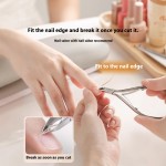 Manicure Tool Set Manufacturer - 6pcs Professional Nail Kit with File Stainless Steel Cuticle Nipper Pusher