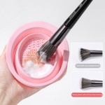 硅胶刷清洁器生产商-折叠便携化妆品刷清洁垫粉扑海绵用