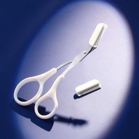 Precision Eyebrow Scissor Factory - Stainless Steel Professional With Comb Beauty Makeup Tool Grooming