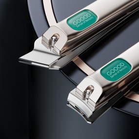 精密指甲剪源头工厂-专业小型金属尖头指甲切割器定制标识