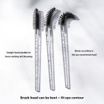 Disposable Eyelash Brush Factory - 50pcs Crystal Extension Eyebrow Eye Lash Plastic Mascara Wands Professional