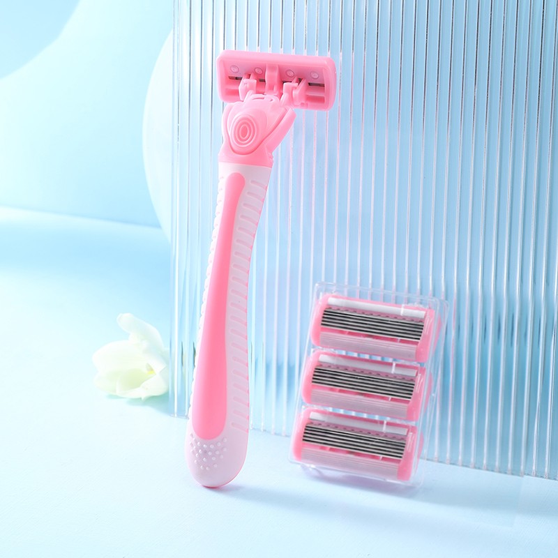 Body Hair Razor Manufacturer - Portable 6 Layer Blade Beauty Razor for Women Leg Bikini Underarm