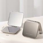 Pocket Makeup Mirror Manufacturer - Custom Logo Stainless Steel Double-sided Compact Folding Mini
