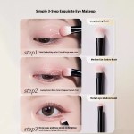 眼部化妆刷生产商-5件眼线眼影眉笔混合定制批发白色化妆品
