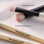 眼部化妆刷生产商-5件眼线眼影眉笔混合定制批发白色化妆品