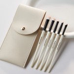 眼部化妆刷生产商-5件眼线眼影眉笔混合定制批发白色化妆品