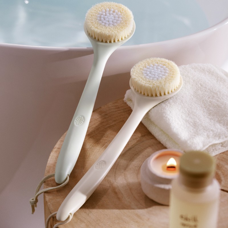 Shower Brush Factory - Manufacturer Wholesale Super Soft Bristles Long Handle Anti-Slip Body Brush