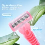 Body Hair Razor Manufacturer - Portable 6 Layer Blade Beauty Razor for Women Leg Bikini Underarm