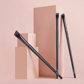 Eyeliner Brush Set Factory - 3pcs Fine Angled Ultra Thin Professional Luxury Cosmetic Pencil Brush