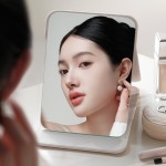 桌面镜生产商-古古迪便携折叠白色180度旋转定制标识