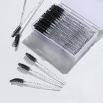 Disposable Eyelash Brush Factory - 50pcs Crystal Extension Eyebrow Eye Lash Plastic Mascara Wands Professional