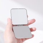 Pocket Makeup Mirror Manufacturer - Custom Logo Stainless Steel Double-sided Compact Folding Mini