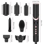 8 in 1 Hair Styler Manufacturer - 1400W High-Speed Hot Air Brush Straightener Curler Dryer Tool