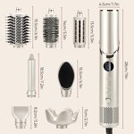 8 in 1 Hair Multi Styler Manufacturer - 110000RPM Ionic Hot Air Brush Auto Curling Iron for Women