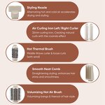 6 in 1 Ionic Airstyler Manufacturer - Hair Dryer Curler Brush Straightening Volumizing Multi Tool