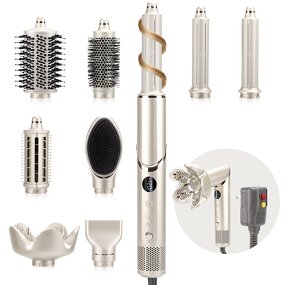 5 in 1 Hot Air Brush Manufacturer - One Step Negative Ion Hair Dryer Straightener Curler Styler