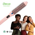 Ionic Hair Curling Brush Manufacturer - Thermal Heated Round Brush Straightener Household Hotel Tool