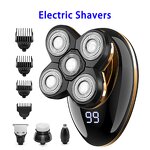 Electric Shavers Manufacturer - 5 Heads LED Professional Men Shaving Machine Razor Trimmer Set