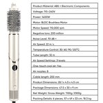 8 in 1 Hair Styler Manufacturer - Custom 110000rpm High Speed Ionic Blow Dryer Brush with Case