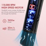 Hair Air Styler Flat Iron Manufacturer - 2025 110000RPM Wet to Dry Air Straightener Hair Dryer