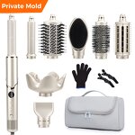 8 in 1 Hair Styler Manufacturer - Custom 110000rpm High Speed Ionic Blow Dryer Brush with Case