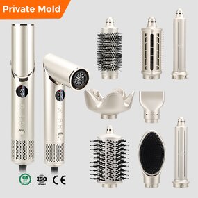 8 in 1 Hair Dryer Styler Manufacturer - 110000rpm High Speed Ionic Hot Air Brush Styling Tool