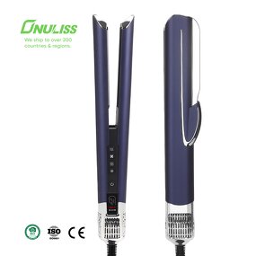 2 in 1 Hair Dryer Straightener Manufacturer - Professional Titanium Flat Iron Wet to Dry Styler