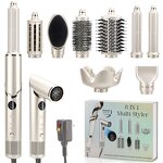 8 in 1 Auto Rotating Hair Styler Manufacturer - Hot Air Brush Curling Iron High Speed Hair Dryer