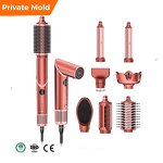 6 in 1 Hot Air Brush Manufacturer - Professional Salon Hair Dryer Curling Iron Multi Styler Tool