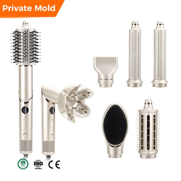8 in 1 Hair Multi Styler Manufacturer - Professional High Speed Ionic Hair Dryer Hot Comb Curling Iron