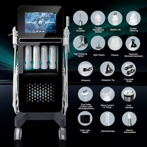 17 in 1 Micro Peel Facial Machine Manufacturer - Multifunctional Oxygen Jet Salon Spa Beauty Equipment