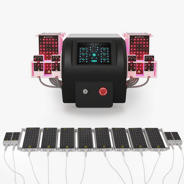 6D Lipolaser Fat Reduce Machine Manufacturer - Salon 6 Wavelengths 650nm Cellulite Removal Pads Tool