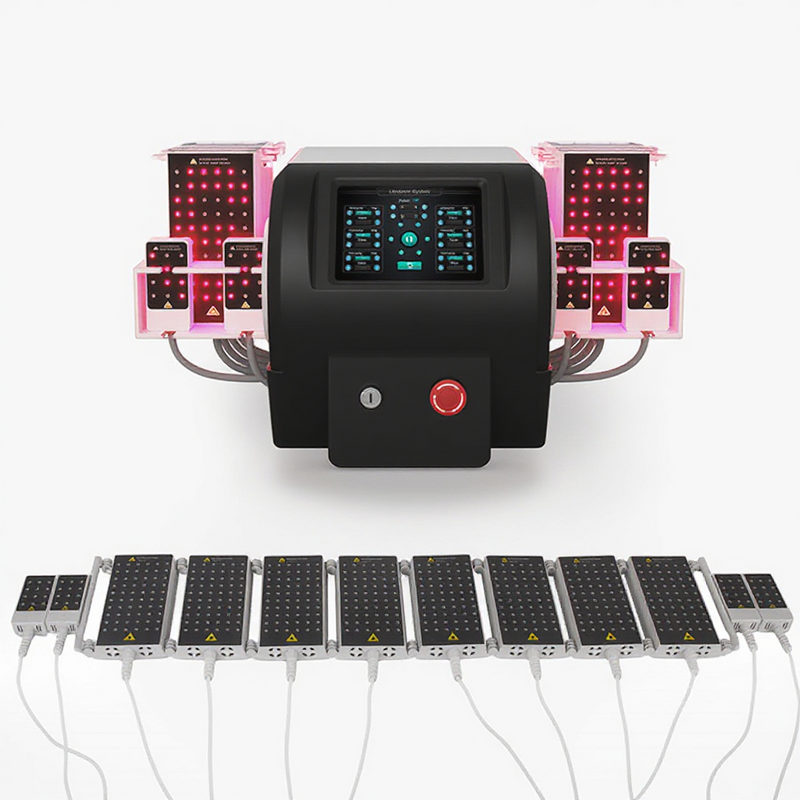 6D Lipolaser Fat Reduce Machine Manufacturer - Salon 6 Wavelengths 650nm Cellulite Removal Pads Tool