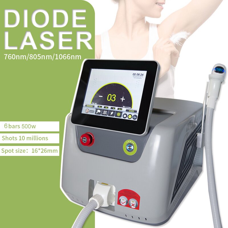 808nm Diode Laser Machine Manufacturer - OEM Portable 3 Wavelength 755/1064nm Ice Point Skin Therapy Tool