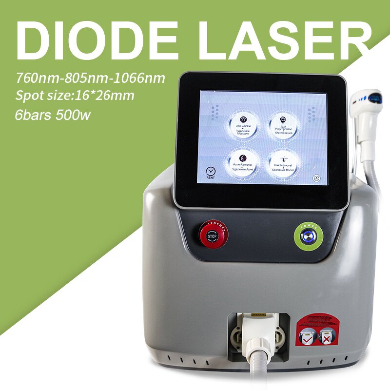 Portable Diode Laser Machine Manufacturer - Hot Selling 3 Waves 755/1064/808nm Ice Permanent Hair Removal Tool