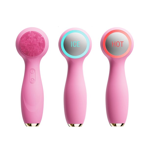 Facial Cleansing Device Manufacturer - Smart Ultrasonic with Silicone Brush HOT COLD