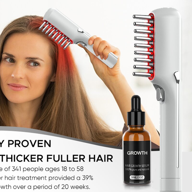 Scalp Massager Manufacturer - Rechargeable Home Use USB Electric Hair Growth Comb