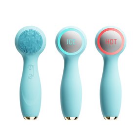 Facial Cleaning Brush Manufacturer - Sonic Vibration Silicone Hot Cold 4 in 1