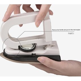 Mini Travel Iron Manufacturer - Portable Electric 3 Adjustable Temperature White Ironing Tool