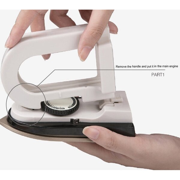 Mini Travel Iron Manufacturer - Portable Electric 3 Adjustable Temperature White Ironing Tool