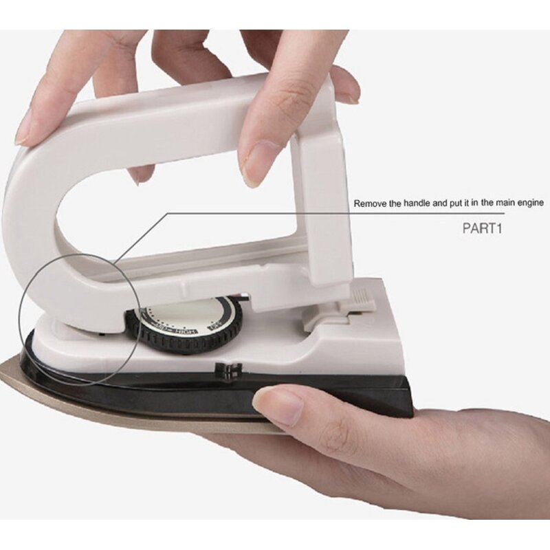 Mini Travel Iron Manufacturer - Portable Electric 3 Adjustable Temperature White Ironing Tool