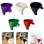 Flour Funnel for KitchenAid Manufacturer - 5 Qt Anti-Splash Attachment Tilt-Head Stand Mixer 4.5-5 Quart Tool