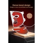 Silicone LED Light Therapy Mask Manufacturer - 2025 Near-Infrared Face Neck Anti-Aging Fine Lines Wrinkle Kit