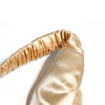 Headband Manufacturer - OEM Solid Color Elastic Satin Cable Knit Mulberry Silk