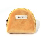 Makeup Bag Manufacturer - Personalized Recycled Super Soft Velour Peach Skin Lining